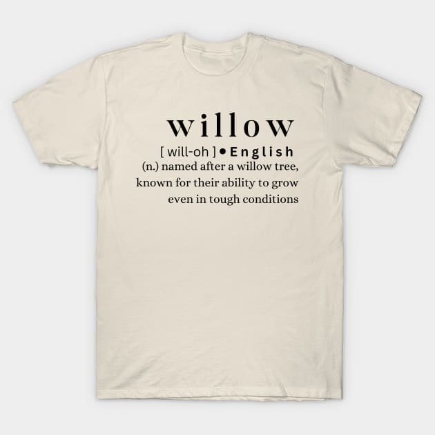 Willow T-Shirt by MajesticWords